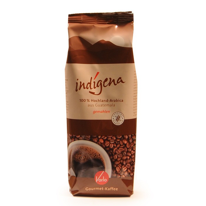 Vorlo indigena Gourmet Kaffee gemahlen 250g
